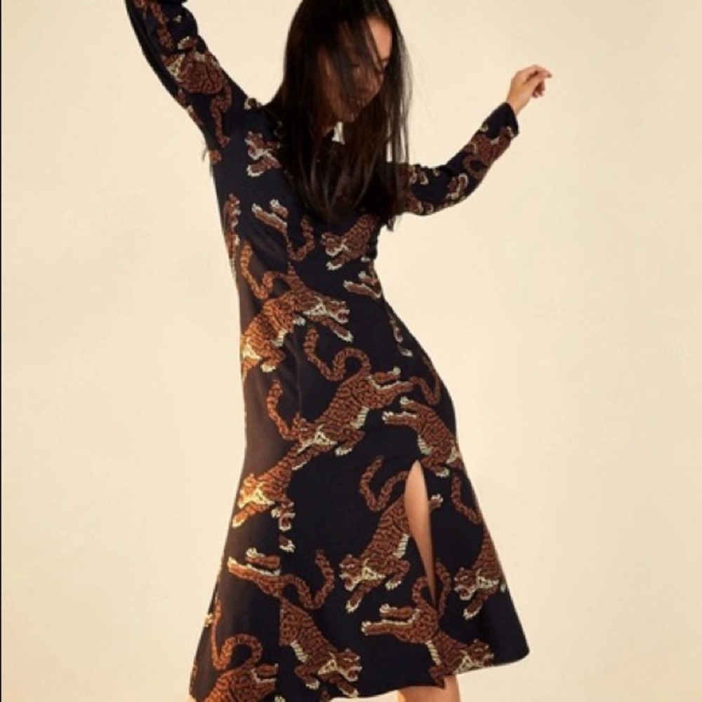 Farm Rio Leopard Midi Dress NWT — sold out online